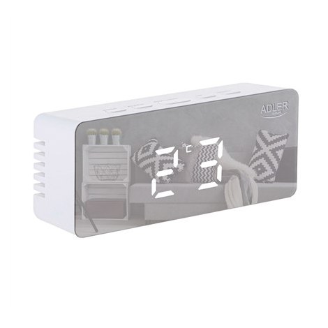 Adler | AD 1189W | Alarm Clock | W | White | Alarm function - 2